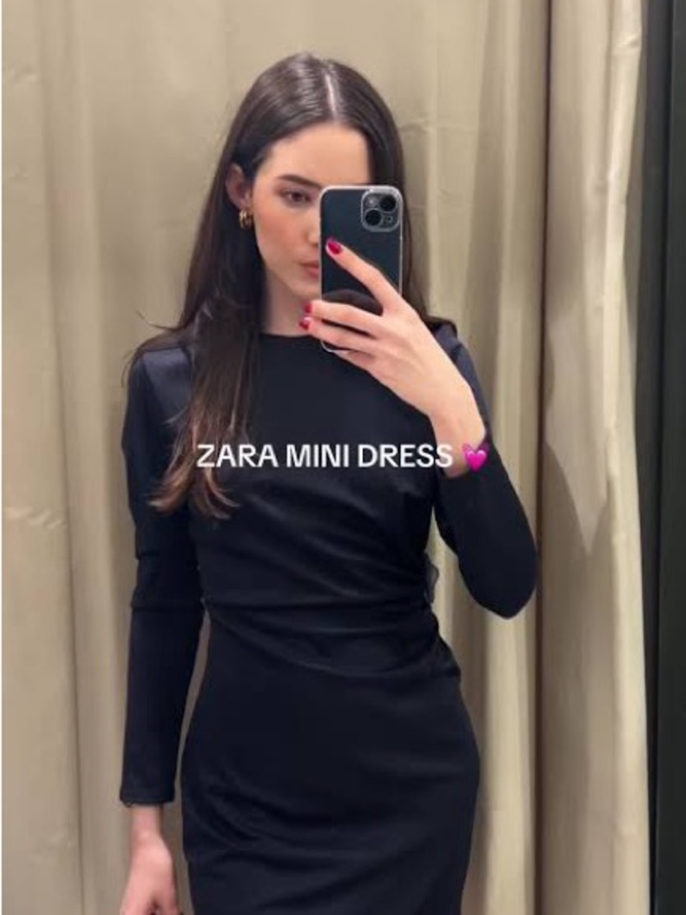 Zara Draped Fitted Mini Dress NWT ❗️